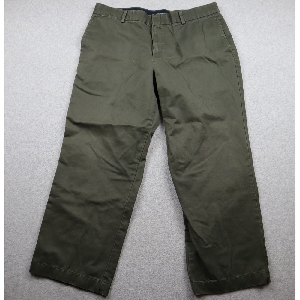 Dockers Pants Mens 40x32 Stain Defender Olive Green Chino Straight Leg Cotton